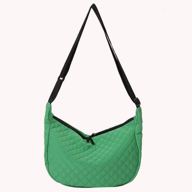 Tepitud naiste Crossbody kott Moodne sügistalvine Nailonist naistekäekott vabaaja pehme kaasaskantav reguleeritav tüdrukutele ostlemiseks