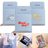 Vízálló mobiltelefon táskák Női válltáska Pu bőr pénztárcák Kártyatartó Élelmiszer sorozat Érintőképernyős mobiltelefon tároló pénztárca