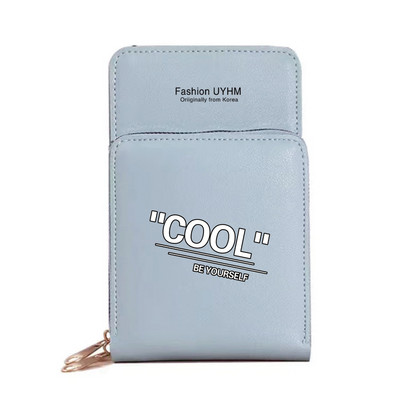 Vízálló mobiltelefon táskák Női válltáska Pu bőr pénztárcák Kártyatartó Élelmiszer sorozat Érintőképernyős mobiltelefon tároló pénztárca