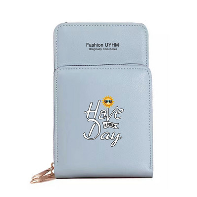 Vízálló mobiltelefon táskák Női válltáska Pu bőr pénztárcák Kártyatartó Élelmiszer sorozat Érintőképernyős mobiltelefon tároló pénztárca