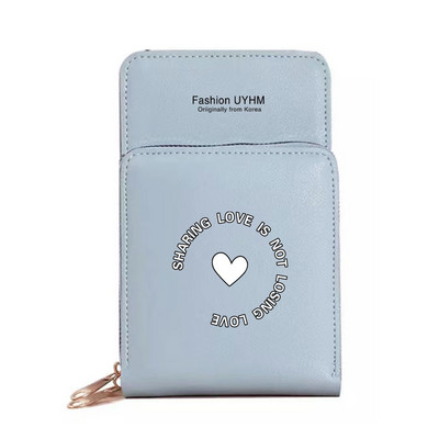 Vízálló mobiltelefon táskák Női válltáska Pu bőr pénztárcák Kártyatartó Élelmiszer sorozat Érintőképernyős mobiltelefon tároló pénztárca