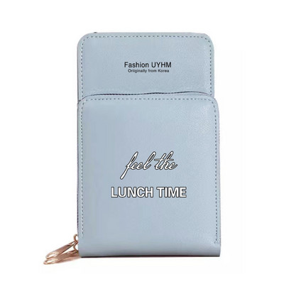 Vízálló mobiltelefon táskák Női válltáska Pu bőr pénztárcák Kártyatartó Élelmiszer sorozat Érintőképernyős mobiltelefon tároló pénztárca