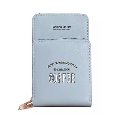 Vízálló mobiltelefon táskák Női válltáska Pu bőr pénztárcák Kártyatartó Élelmiszer sorozat Érintőképernyős mobiltelefon tároló pénztárca