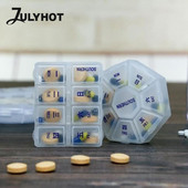 Välistingimustes kasutamiseks mõeldud esmaabipillide ümbris 7-päevane tahvelarvuti kommikarp, kaasaskantav tabletihoidja, reisikorraldaja, pillide jaoturi konteiner