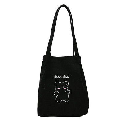 Naiste lõuendist kott Mood velvetist ühe õlaga käekott Kirjandus Mitmekülgne lõuendist kott Campus Tote Messenger bags