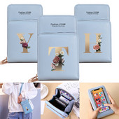 Sievietēm Crossbody plecu soma Pu Ādas maki Karšu komplekts Skārienekrāns Mobilo telefonu somas Zelta burtu apdrukas rokassomas Monētu maciņš