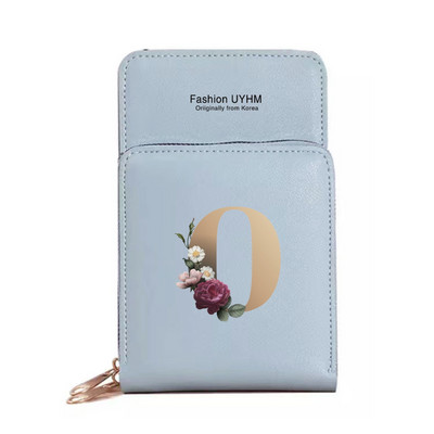 Sievietēm Crossbody plecu soma Pu Ādas maki Karšu komplekts Skārienekrāns Mobilo telefonu somas Zelta burtu apdrukas rokassomas Monētu maciņš