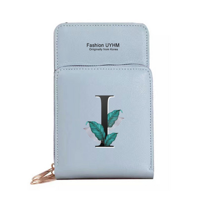 Torbe za mobilne telefone s ekranom osjetljivim na dodir Ženske torbe preko ramena Novčanici Paket kartica s ispisom lišća Ženska torbica za pohranu mobitela