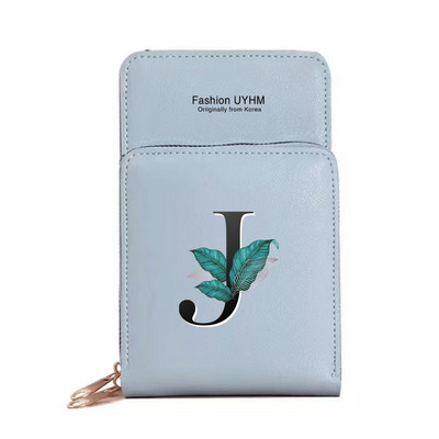 Torbe za mobilne telefone s ekranom osjetljivim na dodir Ženske torbe preko ramena Novčanici Paket kartica s ispisom lišća Ženska torbica za pohranu mobitela