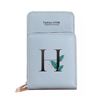 Torbe za mobilne telefone s ekranom osjetljivim na dodir Ženske torbe preko ramena Novčanici Paket kartica s ispisom lišća Ženska torbica za pohranu mobitela