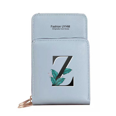 Torbe za mobilne telefone s ekranom osjetljivim na dodir Ženske torbe preko ramena Novčanici Paket kartica s ispisom lišća Ženska torbica za pohranu mobitela