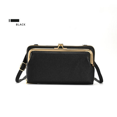 Γυναικείες τσάντες PU Δερμάτινη τσάντα για γυναίκες 2023 Γυναικείες τσάντες τηλεφώνου Clutch Θήκη επαγγελματικής κάρτας Πορτοφόλι χιαστί τσαντάκι ώμου