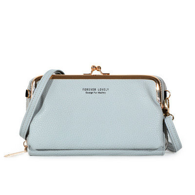 Γυναικείες τσάντες PU Δερμάτινη τσάντα για γυναίκες 2023 Γυναικείες τσάντες τηλεφώνου Clutch Θήκη επαγγελματικής κάρτας Πορτοφόλι χιαστί τσαντάκι ώμου