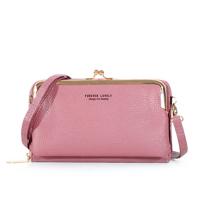 Γυναικείες τσάντες PU Δερμάτινη τσάντα για γυναίκες 2023 Γυναικείες τσάντες τηλεφώνου Clutch Θήκη επαγγελματικής κάρτας Πορτοφόλι χιαστί τσαντάκι ώμου