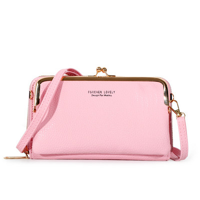 Γυναικείες τσάντες PU Δερμάτινη τσάντα για γυναίκες 2023 Γυναικείες τσάντες τηλεφώνου Clutch Θήκη επαγγελματικής κάρτας Πορτοφόλι χιαστί τσαντάκι ώμου