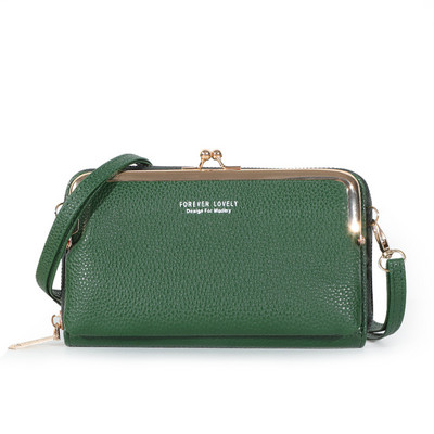 Γυναικείες τσάντες PU Δερμάτινη τσάντα για γυναίκες 2023 Γυναικείες τσάντες τηλεφώνου Clutch Θήκη επαγγελματικής κάρτας Πορτοφόλι χιαστί τσαντάκι ώμου