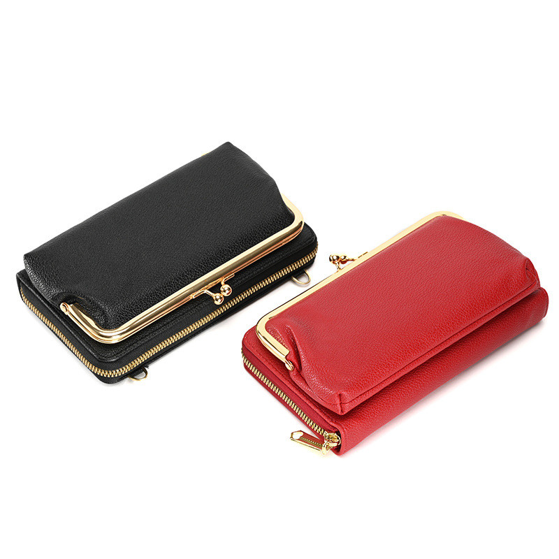 Γυναικείες τσάντες PU Δερμάτινη τσάντα για γυναίκες 2023 Γυναικείες τσάντες τηλεφώνου Clutch Θήκη επαγγελματικής κάρτας Πορτοφόλι χιαστί τσαντάκι ώμου