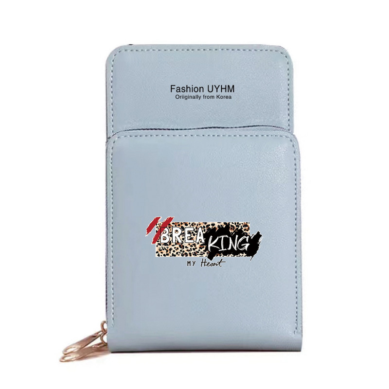 Οθόνη αφής Τσάντες κινητού τηλεφώνου Γυναικείες τσάντες ώμου χιαστί Πορτοφόλι Γυναικείο κινητό τηλέφωνο Πορτοφόλι αποθήκευσης κλειδιού Λεοπάρ Πακέτο κάρτας