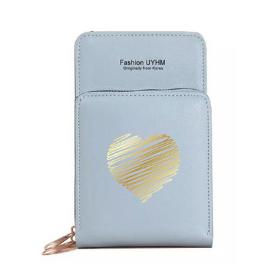 Veekindel puuteekraan Mobiiltelefonikotid Rahakotid Kaardipakk Naistele Ristkehaga õlakott Naistele Säilituskott Rahakott Love Series Rahakott