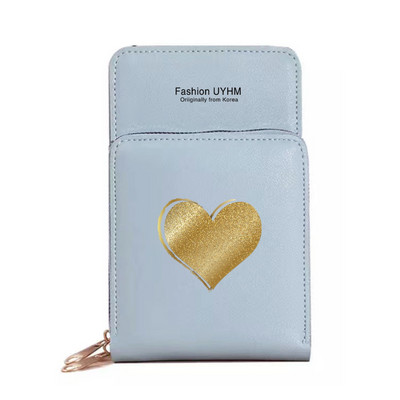 Veekindel puuteekraan Mobiiltelefonikotid Rahakotid Kaardipakk Naistele Ristkehaga õlakott Naistele Säilituskott Rahakott Love Series Rahakott