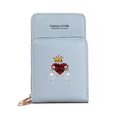 Veekindel puuteekraan Mobiiltelefonikotid Rahakotid Kaardipakk Naistele Ristkehaga õlakott Naistele Säilituskott Rahakott Love Series Rahakott