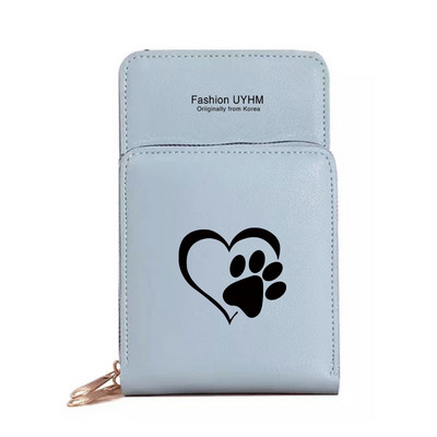 Veekindel puuteekraan Mobiiltelefonikotid Rahakotid Kaardipakk Naistele Ristkehaga õlakott Naistele Säilituskott Rahakott Love Series Rahakott