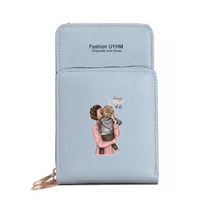 Vodootporni zaslon osjetljiv na dodir Torbe za mobilne telefone Novčanici Paket kartica Ženska torba na rame Mama Torbica s uzorkom Ženska torbica za novčiće