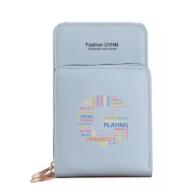 Τσάντες κινητού τηλεφώνου Γυναικείο πορτοφόλι κάρτα Πακέτο Γυναικεία Τσάντα χιαστί ώμου Οθόνη αφής Πακέτο κινητού τηλεφώνου Κείμενο Επιστολή τσαντάκι εκτύπωσης