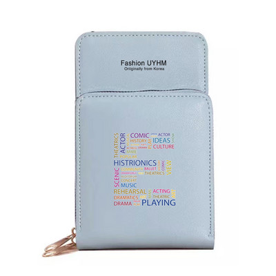 Τσάντες κινητού τηλεφώνου Γυναικείο πορτοφόλι κάρτα Πακέτο Γυναικεία Τσάντα χιαστί ώμου Οθόνη αφής Πακέτο κινητού τηλεφώνου Κείμενο Επιστολή τσαντάκι εκτύπωσης