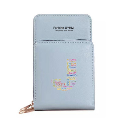 Τσάντες κινητού τηλεφώνου Γυναικείο πορτοφόλι κάρτα Πακέτο Γυναικεία Τσάντα χιαστί ώμου Οθόνη αφής Πακέτο κινητού τηλεφώνου Κείμενο Επιστολή τσαντάκι εκτύπωσης