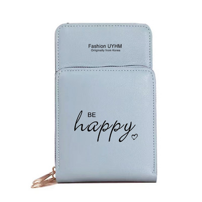 Mobiiltelefonikotid Naiste rahakotid Kaardipakk Tekst Prindi Mündikott Naiste Õlakott Puuteekraaniga Mobiiltelefonipakk