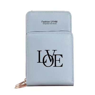 Mobiiltelefonikotid Naiste rahakotid Kaardipakk Tekst Prindi Mündikott Naiste Õlakott Puuteekraaniga Mobiiltelefonipakk