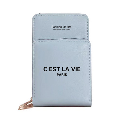 Mobiiltelefonikotid Naiste rahakotid Kaardipakk Tekst Prindi Mündikott Naiste Õlakott Puuteekraaniga Mobiiltelefonipakk