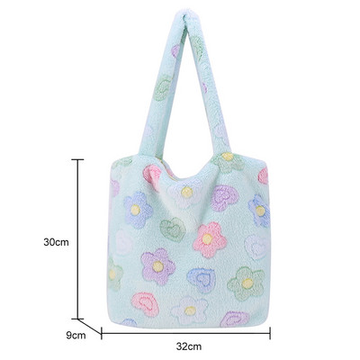 Naiste plüüsist õlakotid kohev soe sügistalvine kandekott Moodne Retro pealiskäepidemega kott Tõmblukk Väike reisikott naistele tüdrukutele