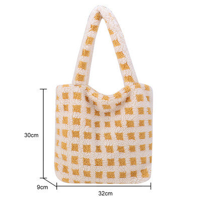 Naiste plüüsist õlakotid kohev soe sügistalvine kandekott Moodne Retro pealiskäepidemega kott Tõmblukk Väike reisikott naistele tüdrukutele