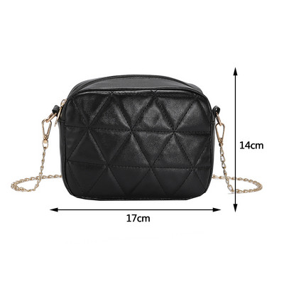 Divatos egyszínű válltáska Crossbody táskák nőknek 2023 Bőr kockás táska pénztárca Női tervezői táskák kézitáskák női táskák