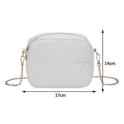 Divatos egyszínű válltáska Crossbody táskák nőknek 2023 Bőr kockás táska pénztárca Női tervezői táskák kézitáskák női táskák