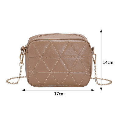 Divatos egyszínű válltáska Crossbody táskák nőknek 2023 Bőr kockás táska pénztárca Női tervezői táskák kézitáskák női táskák