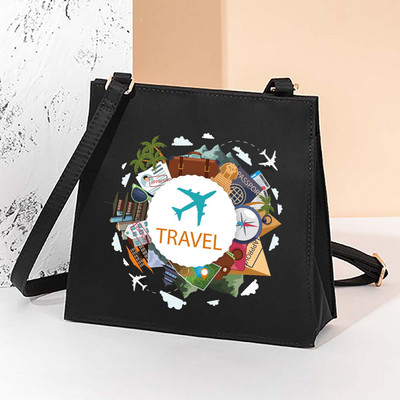 Μοτίβο τετράγωνες τσάντες ταξιδιού Καλλυντική τσάντα βαλίτσα μόδας γυναικεία τσάντα Μάρκες χιαστί τσάντα ώμου Μακιγιάζ για αποθήκευση τσάντα τσάντα