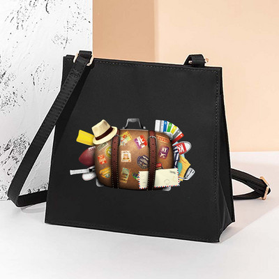 Μοτίβο τετράγωνες τσάντες ταξιδιού Καλλυντική τσάντα βαλίτσα μόδας γυναικεία τσάντα Μάρκες χιαστί τσάντα ώμου Μακιγιάζ για αποθήκευση τσάντα τσάντα