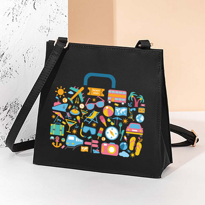 Μοτίβο τετράγωνες τσάντες ταξιδιού Καλλυντική τσάντα βαλίτσα μόδας γυναικεία τσάντα Μάρκες χιαστί τσάντα ώμου Μακιγιάζ για αποθήκευση τσάντα τσάντα