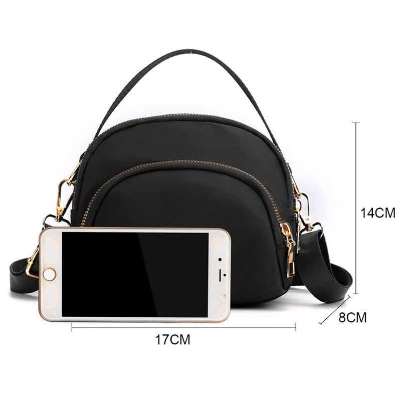 Buylori õlakott Moedisainer polüestrist Crossbody Bag Messenger MINI mahutavusega veekindel rahakotist riidest käekott