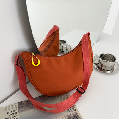 Õlakotid Naiste Tõmblukk Uus Chic Hobos Nailonist Tõmblukk Hipsterid Crossbody Õpilastele Käekotid High Street Shopping Kpop Kaenlaalused