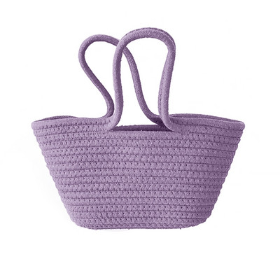 Голяма ръчна чанта Чанта през рамо Бохо кошница Чанта с дръжка Лятна плажна чанта Универсална за колега приятелка дъщеря