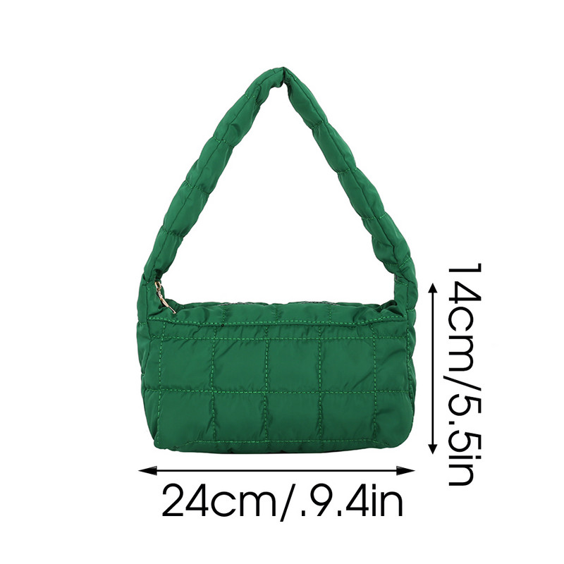 Kosmosepadi puuvillane naiste õlakott naiste ostlejate daami talvine nailonist polsterdatud talvine tepitud kotid käekott