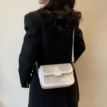 Γυναικεία ψάθινη τσάντα ώμου Lady Small Casual Messenger Γυναικεία ρετρό τσάντα χιαστί