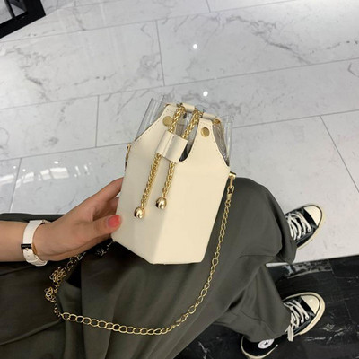 Driga női válltáskák Messenger kézitáskák női vödörtáska új 2022 divatlánc egyszínű pu bőr elegáns alkalmi táska