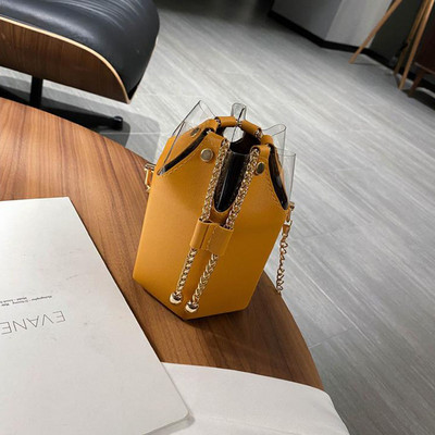 Driga női válltáskák Messenger kézitáskák női vödörtáska új 2022 divatlánc egyszínű pu bőr elegáns alkalmi táska