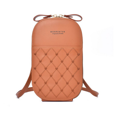 Πολυτελές γυναικείο τηλέφωνο Messenger τσάντα PU Δερμάτινο μίνι χαριτωμένες τσάντες ώμου Γυναικείες τσάντες με κέρματα τσάντα χιαστί Γυναικείο πορτοφόλι