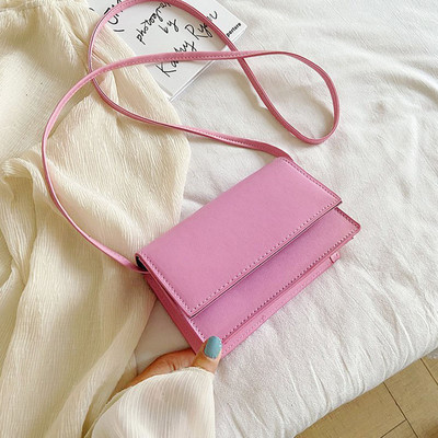 SMOOZA Fashion Candy Color Flap Τσάντα για γυναίκες 2022 Νέες τσάντες πολυτελείας σχεδιαστές χιαστί ώμου Γυναικεία απλή τσάντα PU